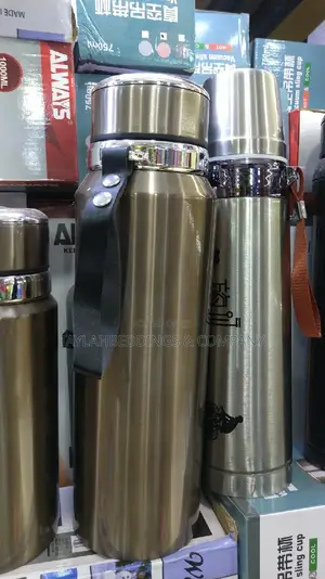 JK 1100ml All Steel Vacuum Bottle Flask - Silver