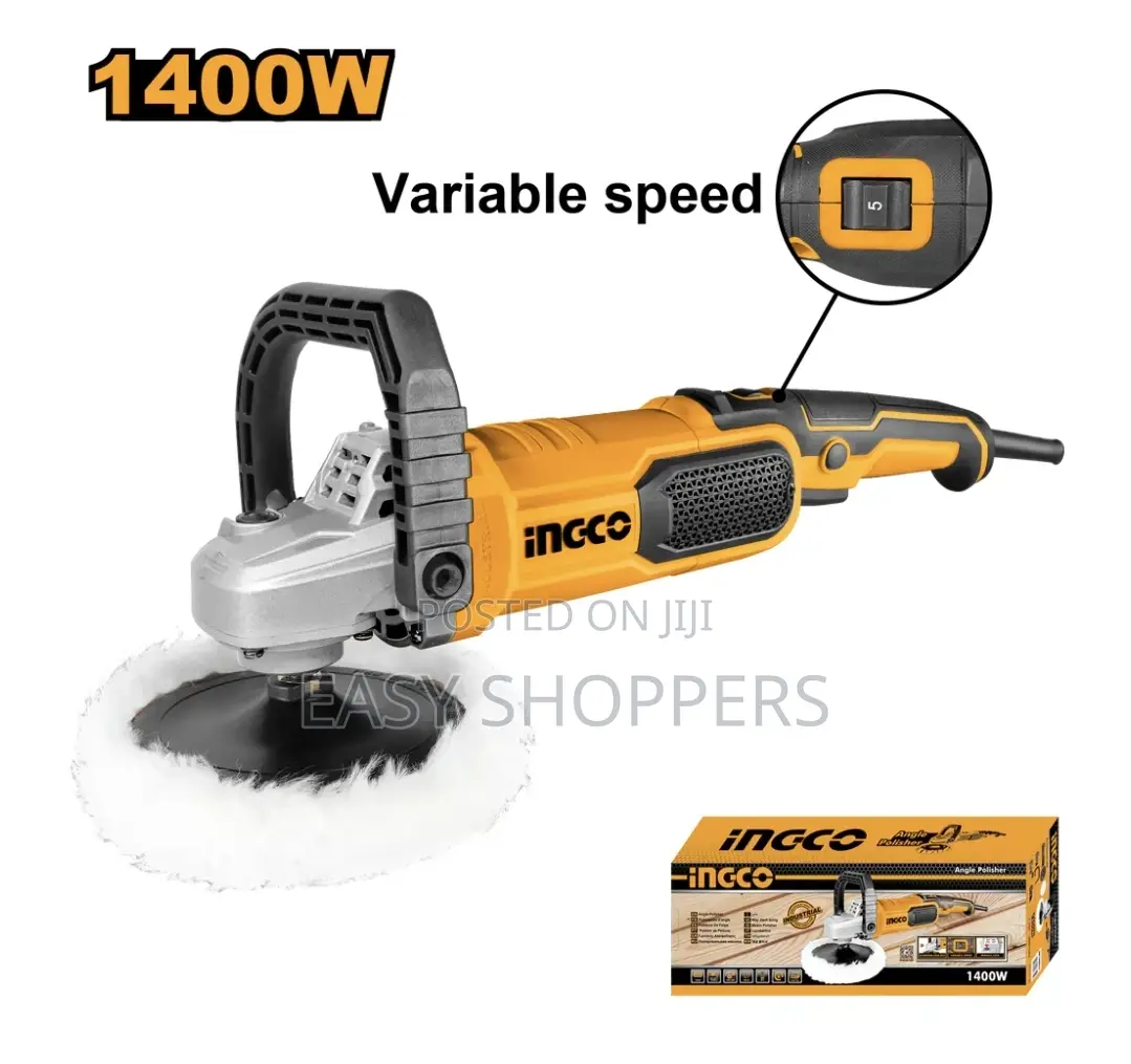 Ingco Angle Polisher Variable.Speed Polisher - 1400W, 180mm