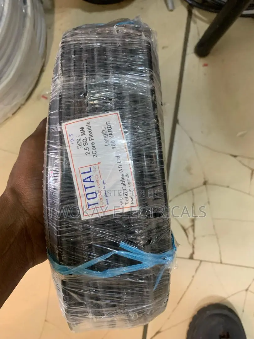 2.5mm 3core Flexible Cable Black