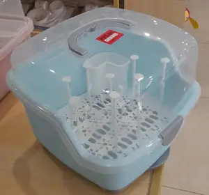 Baby Bottle Drying Rack With Anti-Dust Cover