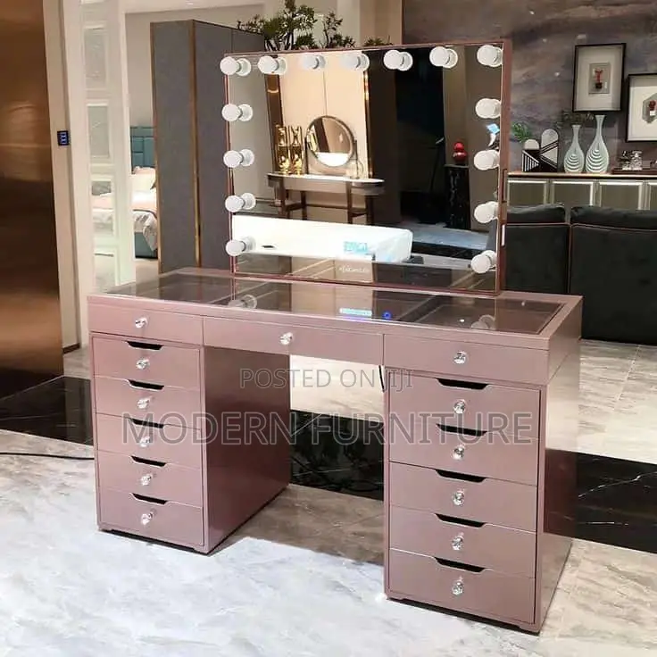 Make Up Table in Pink Color Call