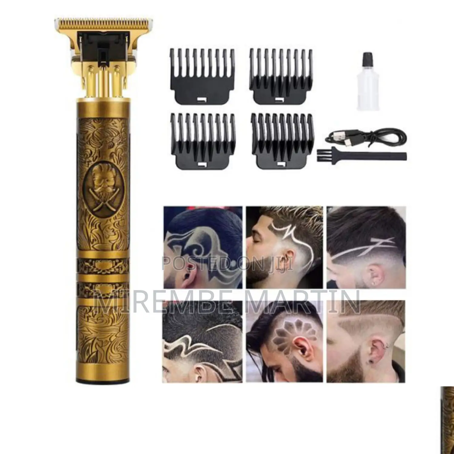 Golden Electric Rechargeable Hair Clipper