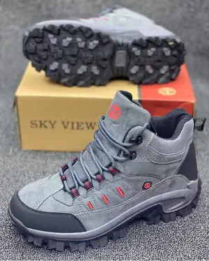 3D Fashion Men’S Genuine Hiking Outdoor Boot - Grey