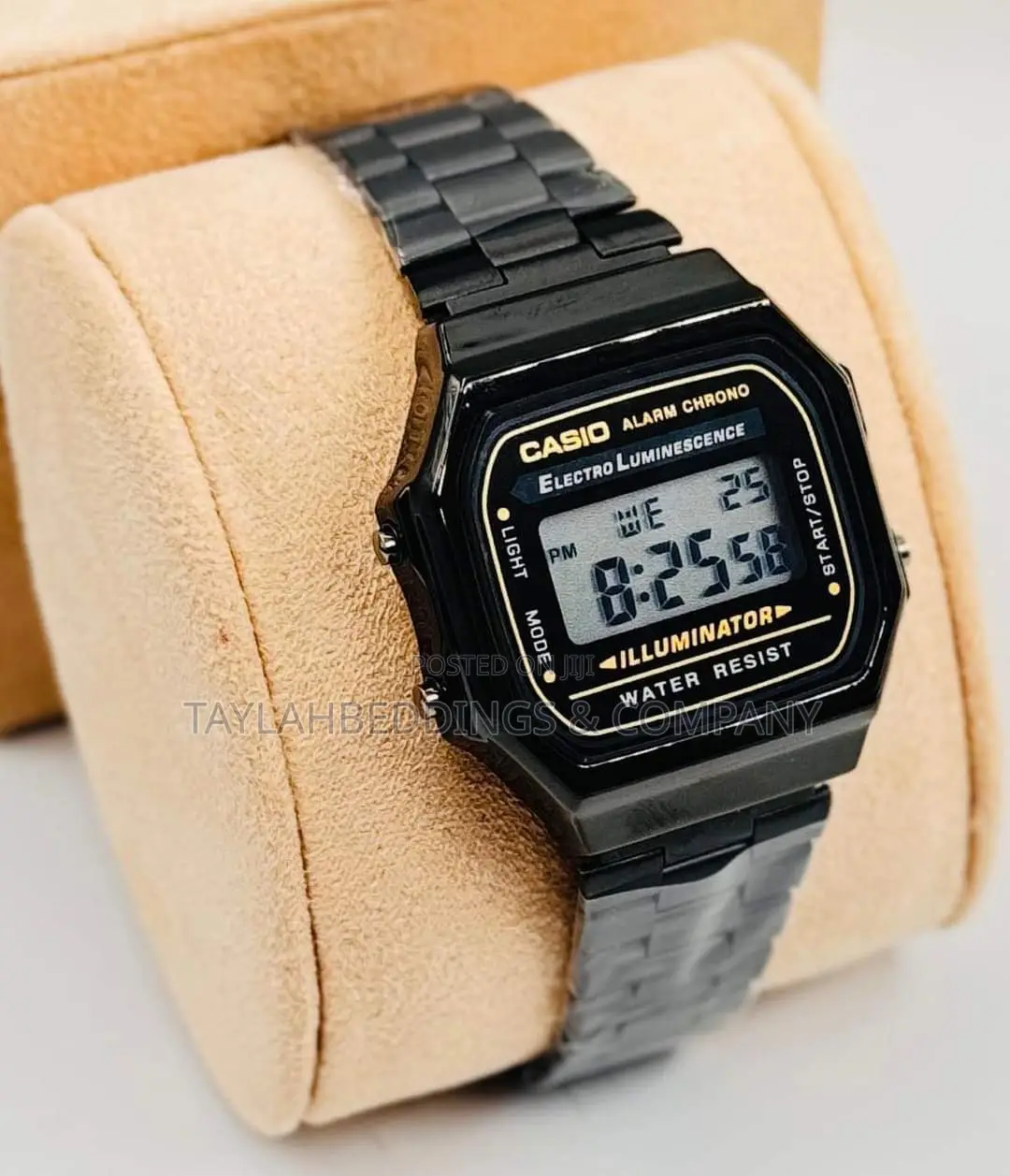 Casio Digital Retro Vintage Series Black Stainless-Steel