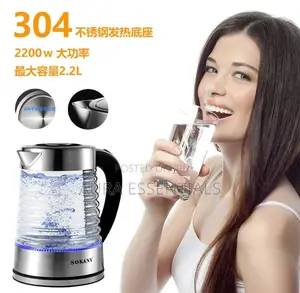 Glass Clear Cordless Electric Kettle
