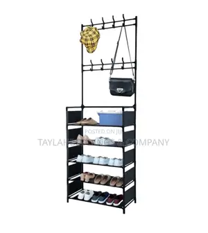 Shoes Rack 5-Tier Multifunctional Shoe and Hat Rack