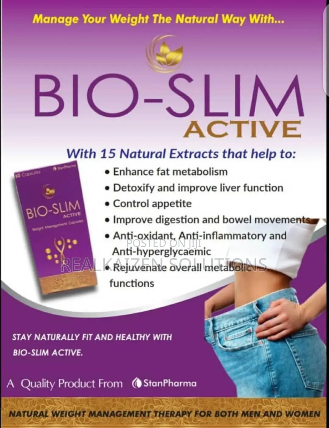 BIO-SLIM Active Weight Loss Management Capsules 60 Capsules