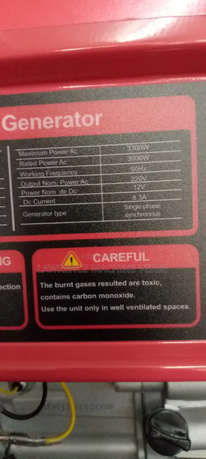 Honda Generator 3.3kva 8HP