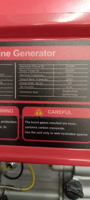 Honda Generator 3.3kva 8HP