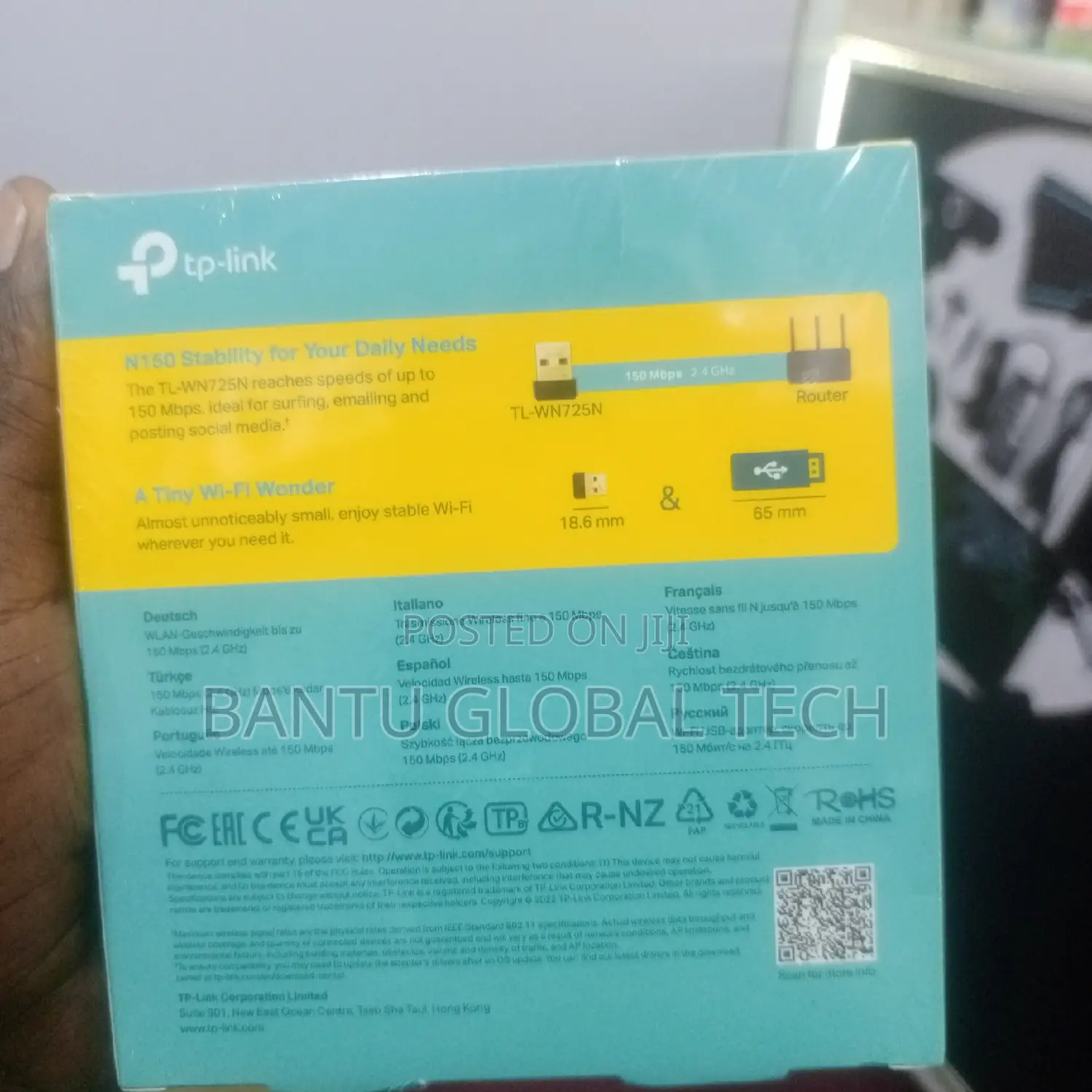 Tp-Link TL-WN725N Wireless N Nano USB Adapter