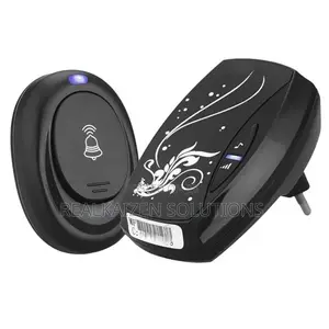 EPSILON Black Wireless Remote Control Doorbell 80meters