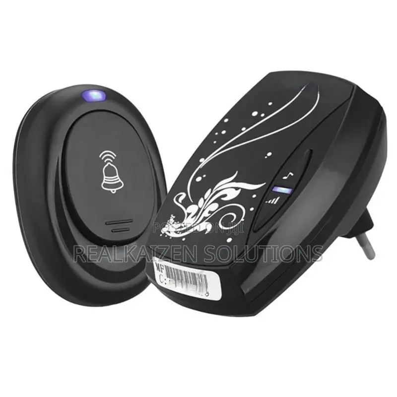 EPSILON Black Wireless Remote Control Doorbell 80meters