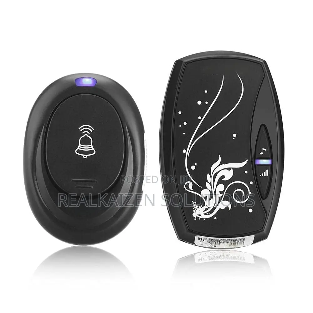 EPSILON Black Wireless Remote Control Doorbell 80meters