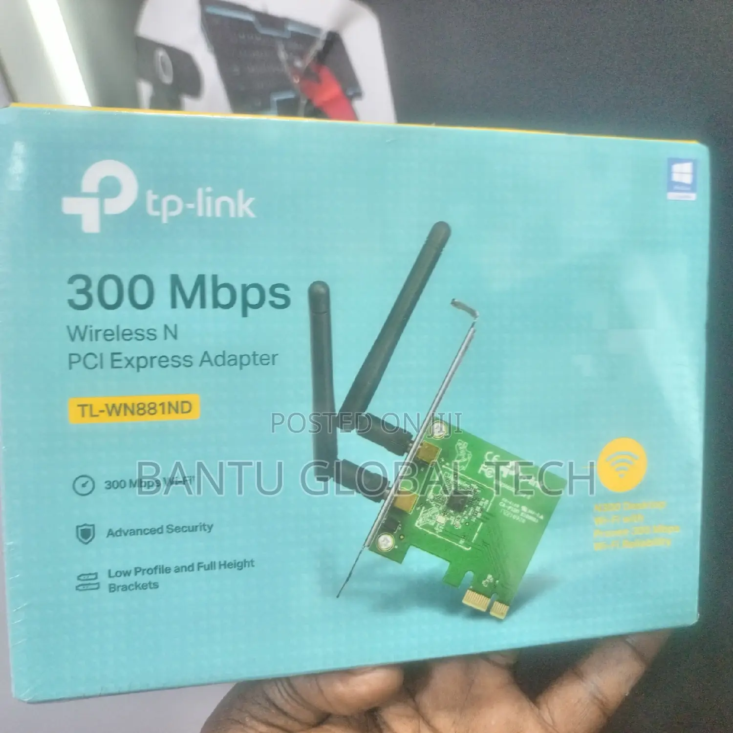 Tplink 
300mbps Wireless N PCI Express Adapter