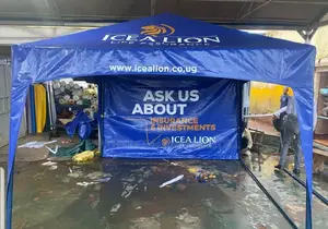 2.5mby2.5m Tent Gazeble Branded With Its Logos