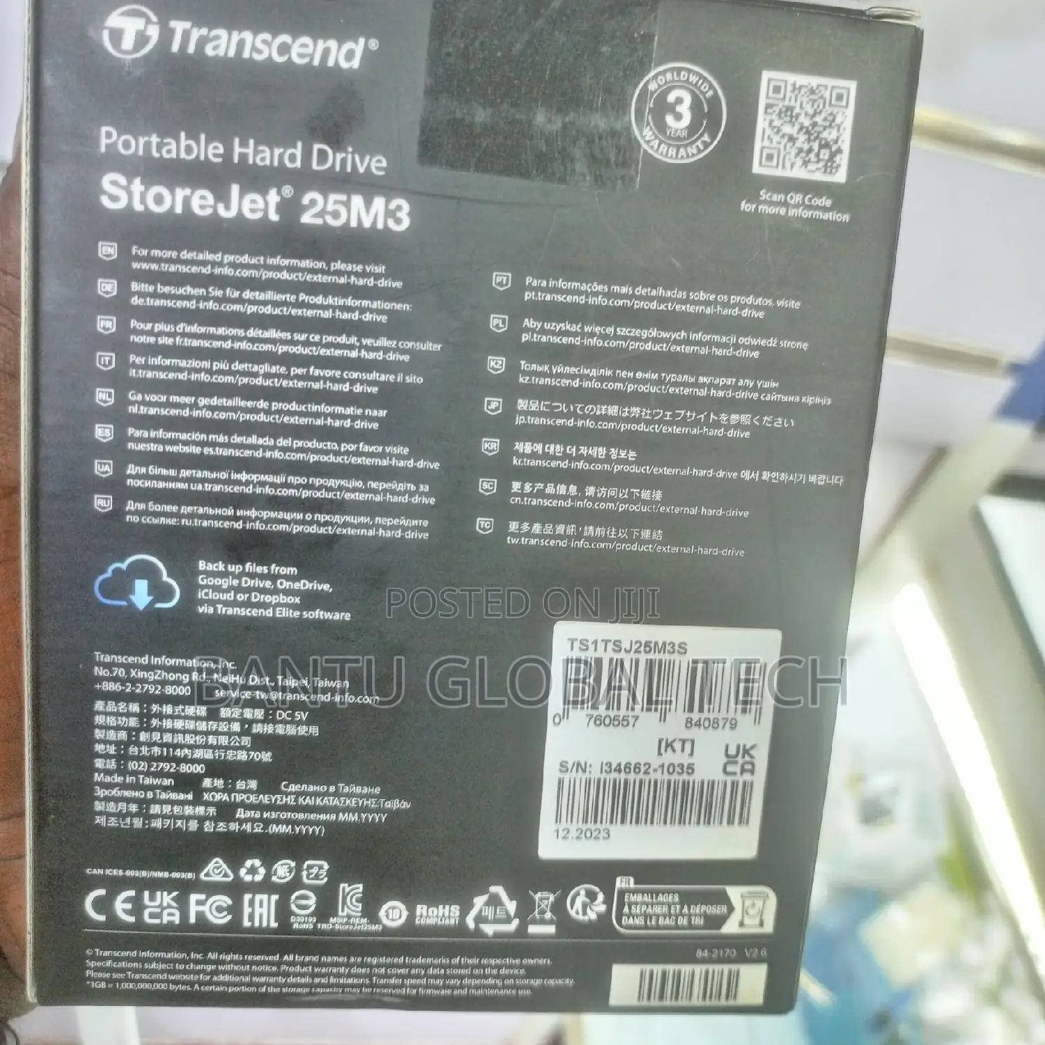 Transcend 1tb External Drive