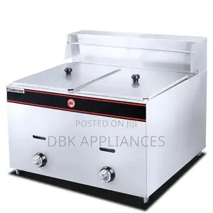 New Double Gas Deep Fryer – Commercial (12 Litres)