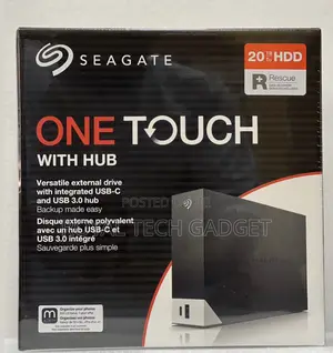 20tb Seagate One Touch With Hub External Hard Disk