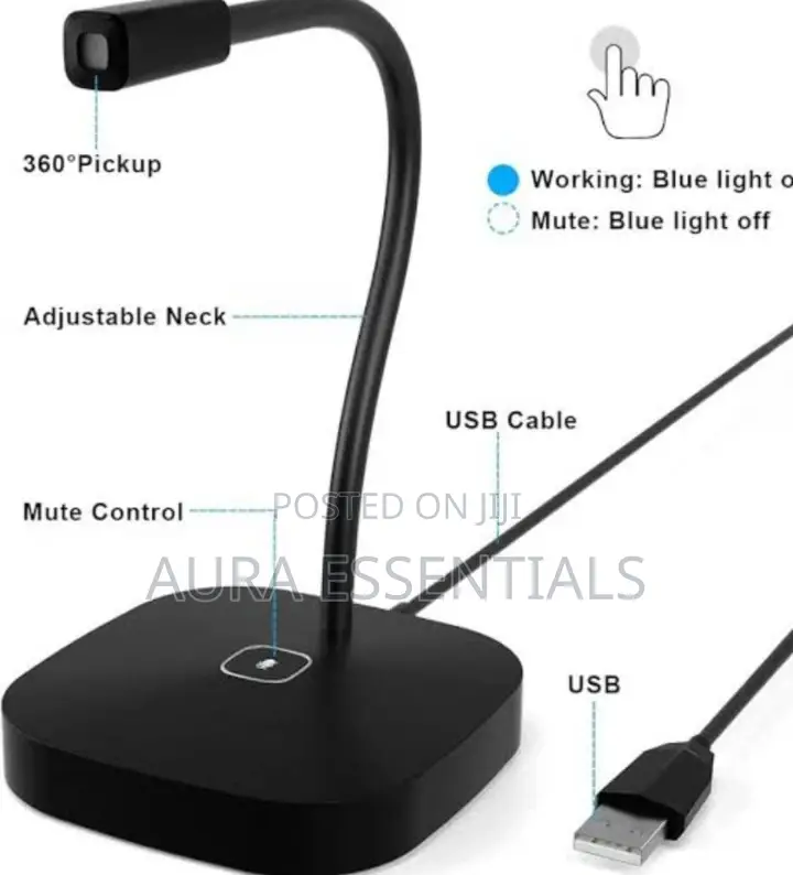 Promate Omnidirectional Usb Desktop Microphone