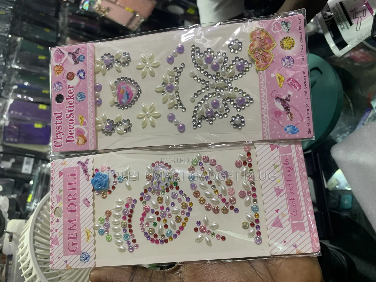 Crystal Deco Phone Stickers