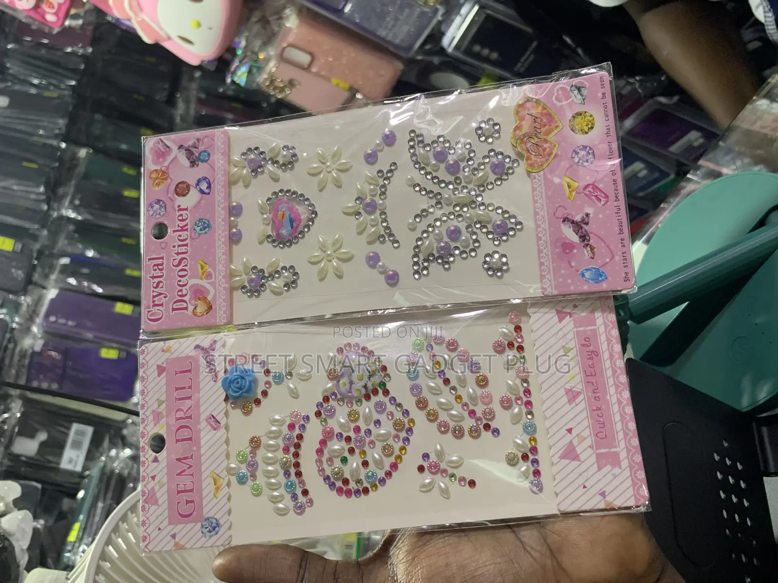 Crystal Deco Phone Stickers