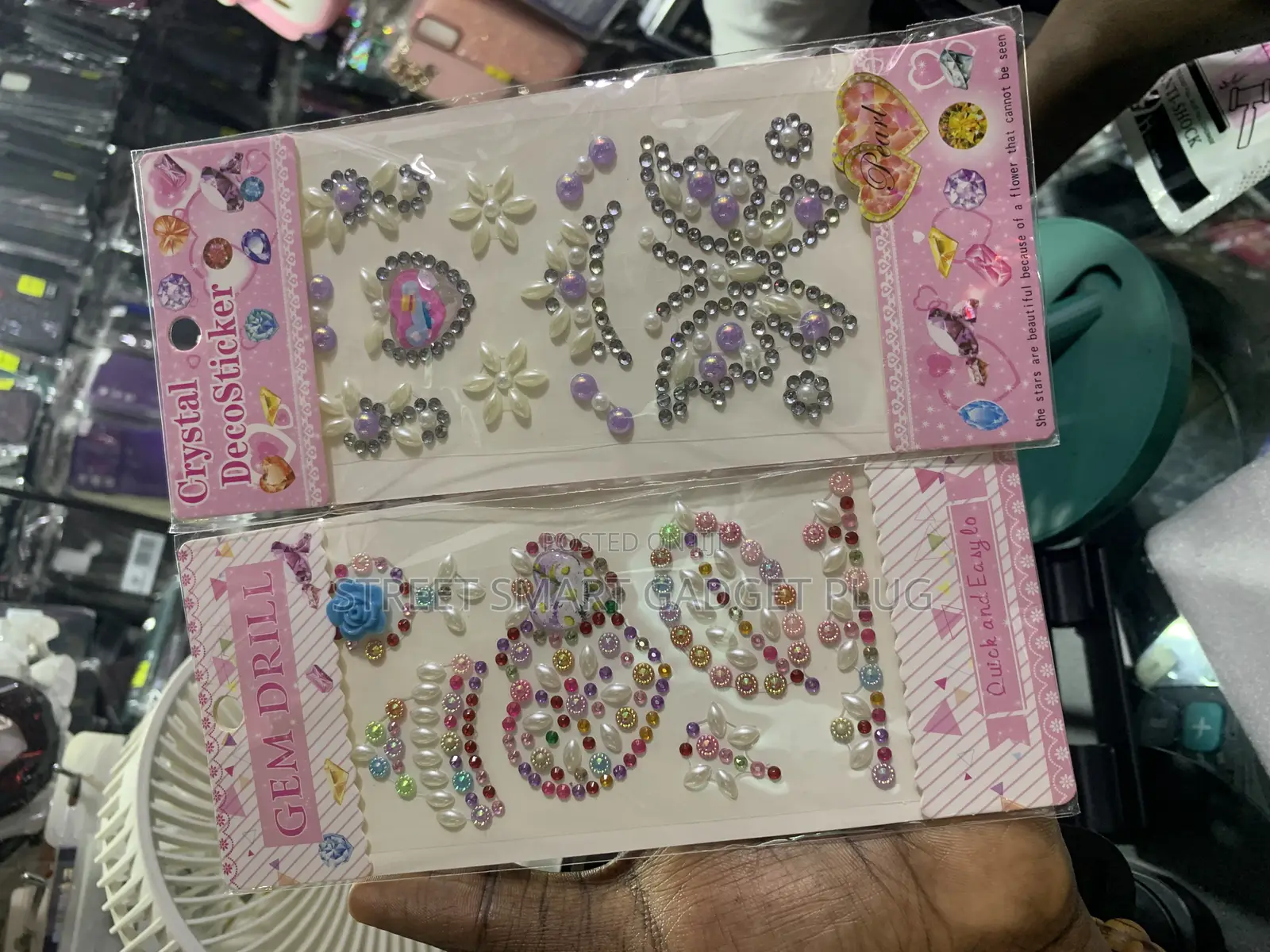 Crystal Deco Phone Stickers