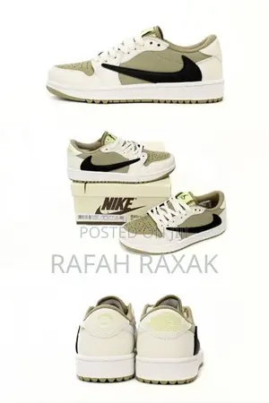 Original Air Jordan 1 Low Golf X Travis Scott Neutral Olive