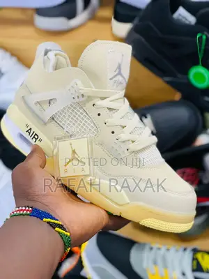 Original Off-White Air Jordan 4 Retro Sail Sneaker
