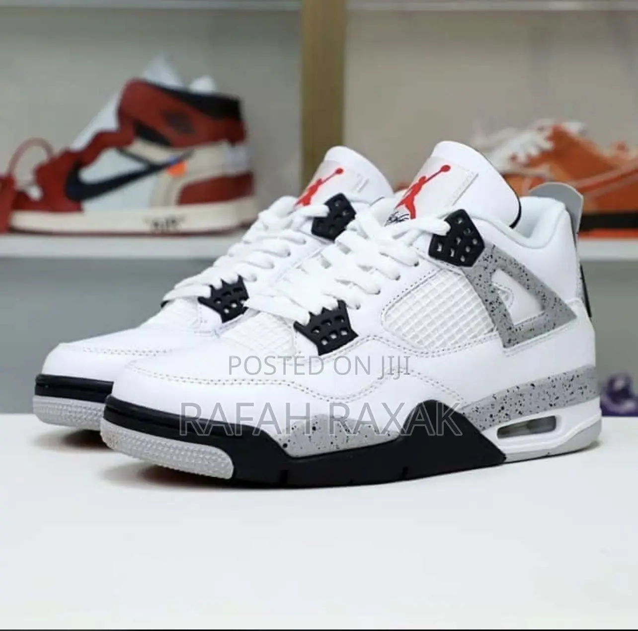 Original Air Jordan 4 Retro OG White Cement Sneaker