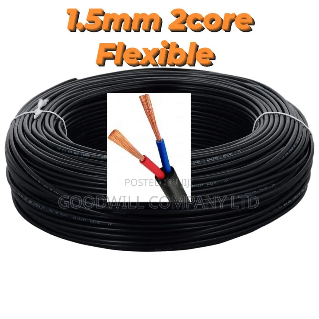 1.5mm 2core Flexible Cable