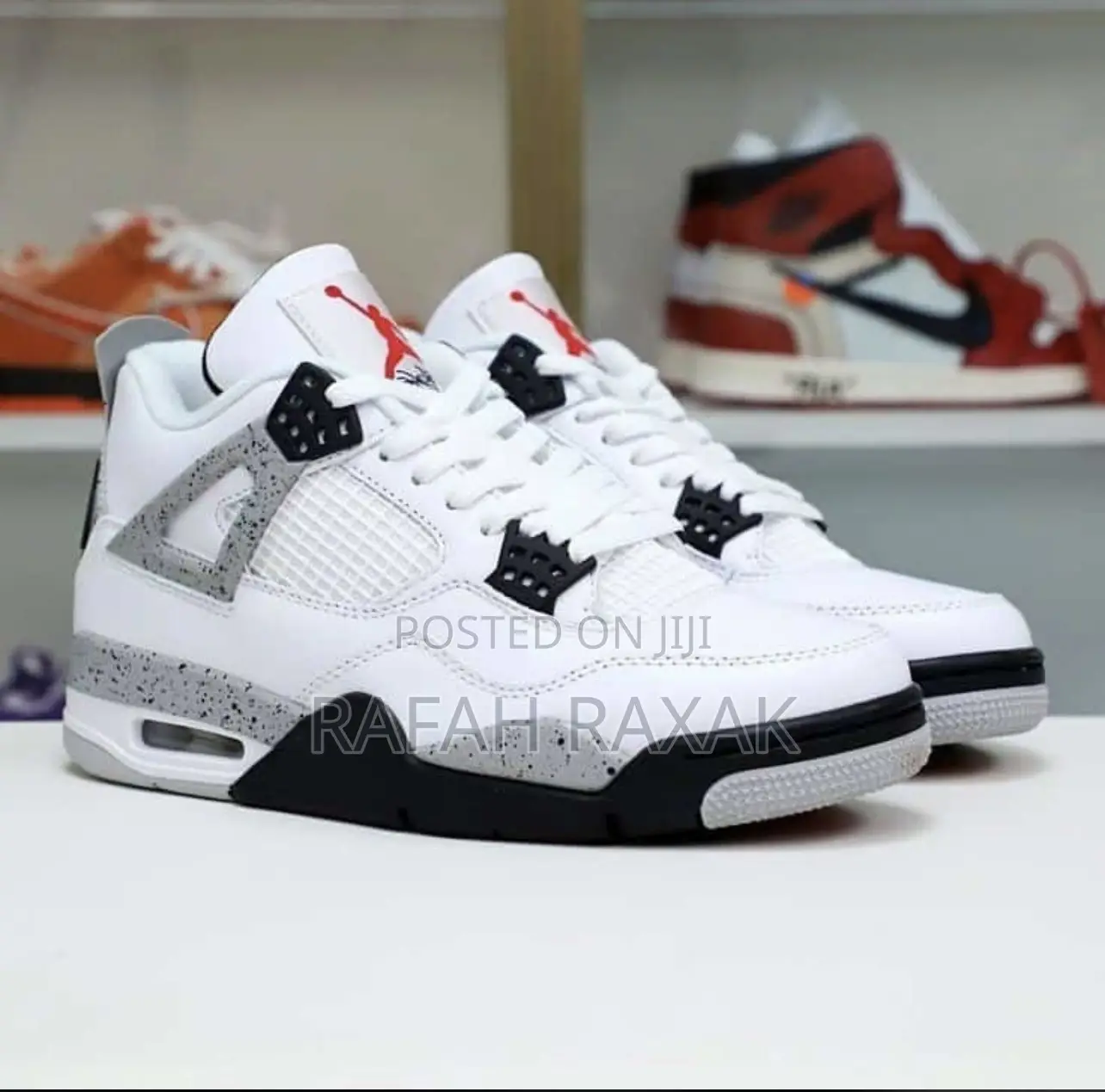 Original Air Jordan 4 Retro OG White Cement Sneaker