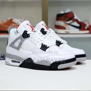 Original Air Jordan 4 Retro OG White Cement Sneaker