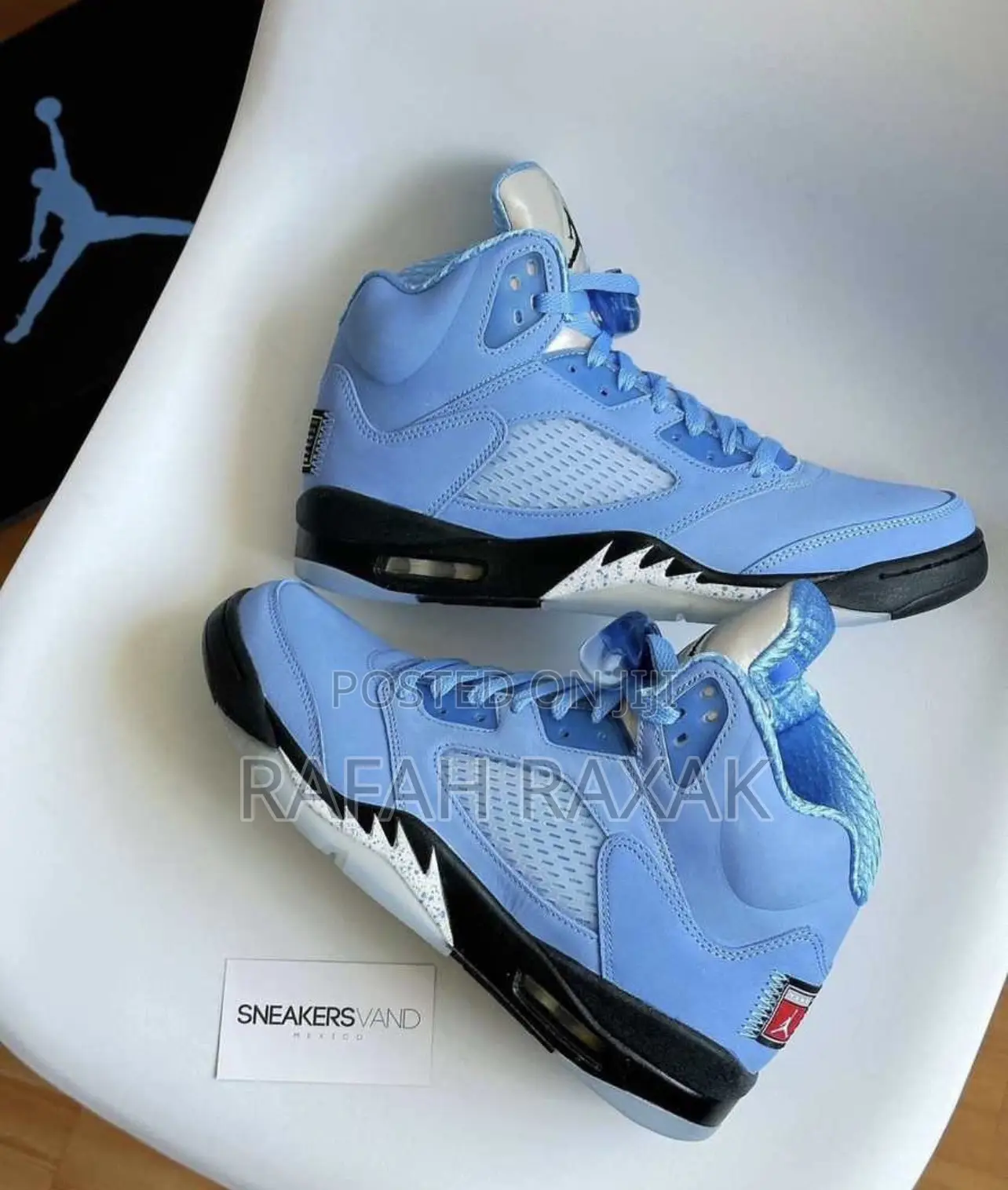Original Air Jordan 5 Retro University Blue Sneaker