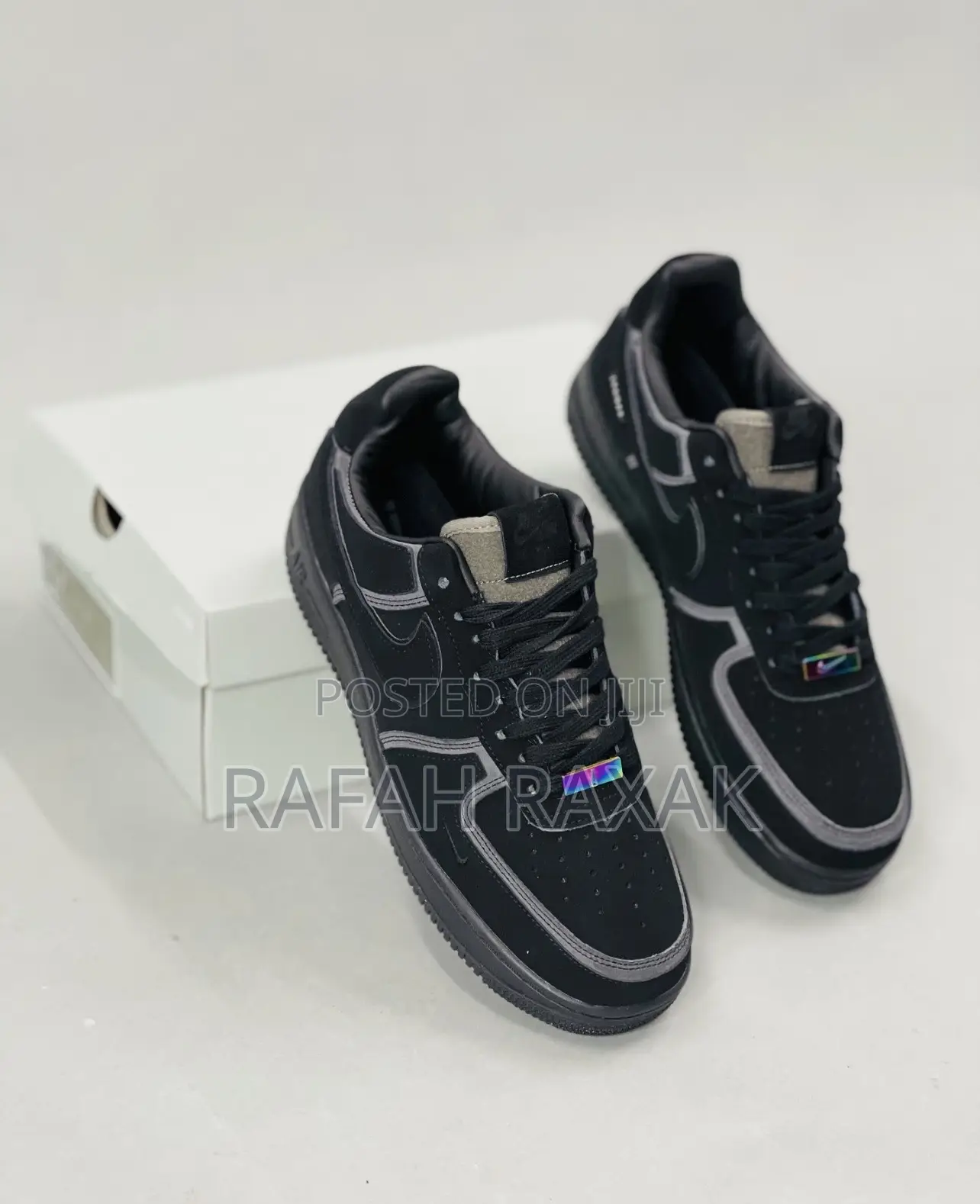 Original Nike Airforce 1 Triple Black Suede Sneaker