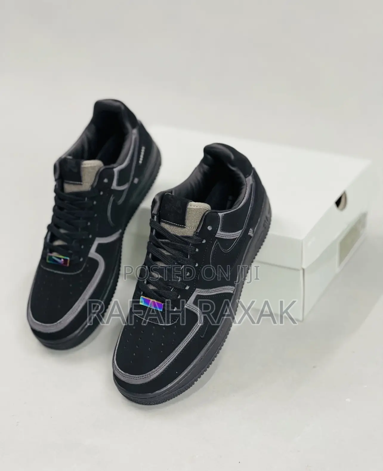 Original Nike Airforce 1 Triple Black Suede Sneaker