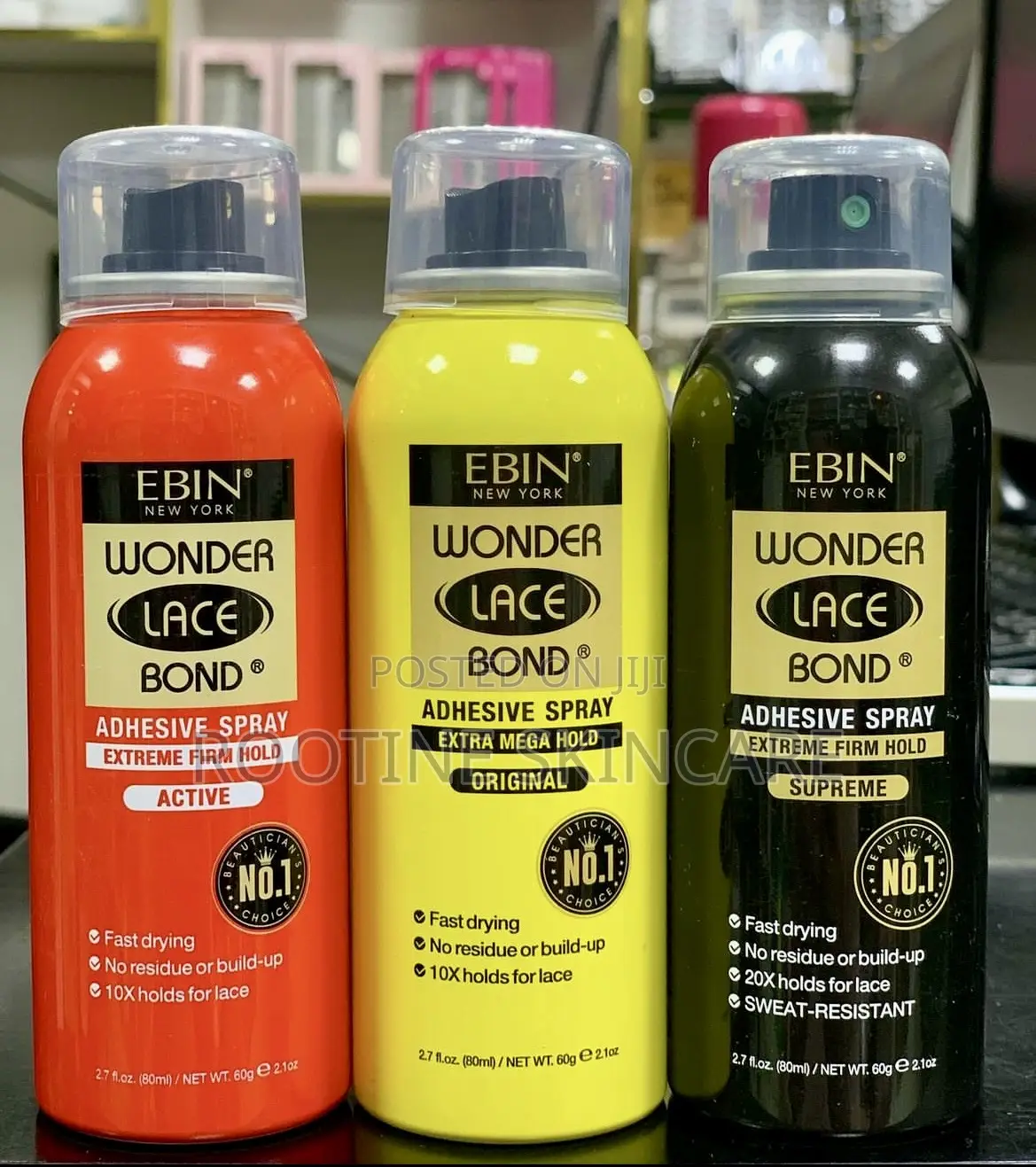 Ebin Wonder Lace Bond Extra Mega Hold Spray