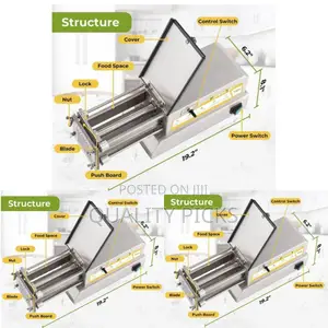Stainless Steel Commercial Chips Cutter