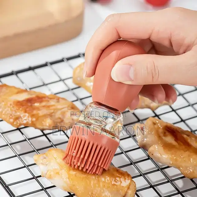 Oil Dispenser Bottle With Silicone Brush