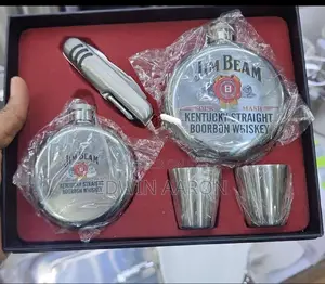 Jim Bean Stainless Steel Hip Liquor Flask