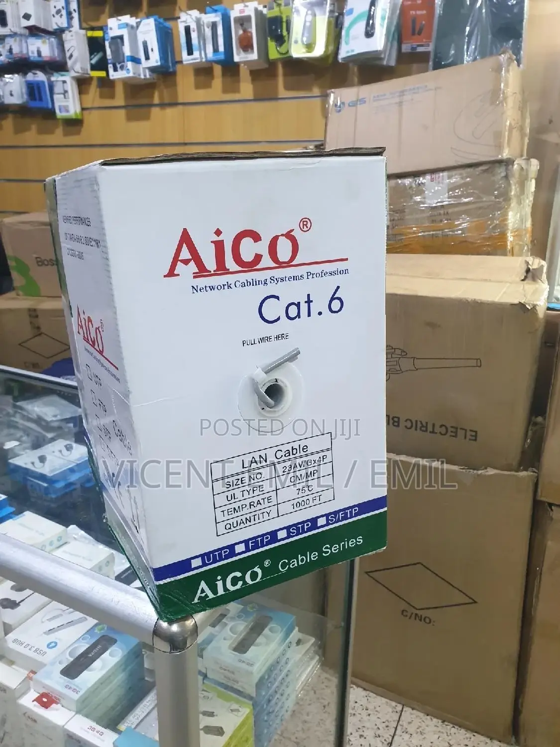 Aico Cat6 LAN Cable High Performance Ethernet Cable 305m