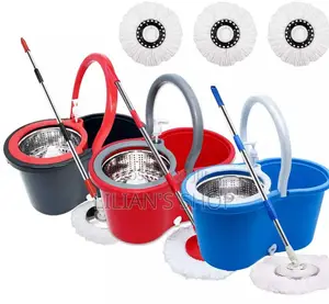360 Head Spin Dry Floor Mop Bucket