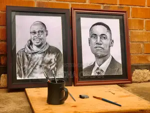 Charcoal Pencil on Paper Portrait