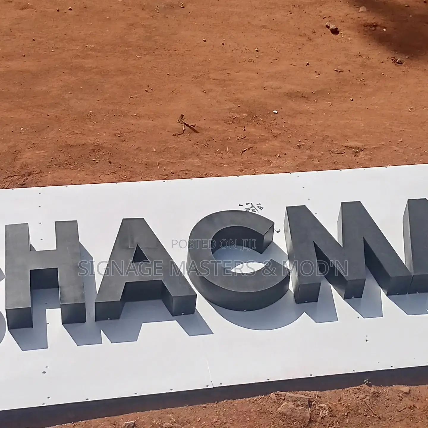 Non Lighting 3D Letters