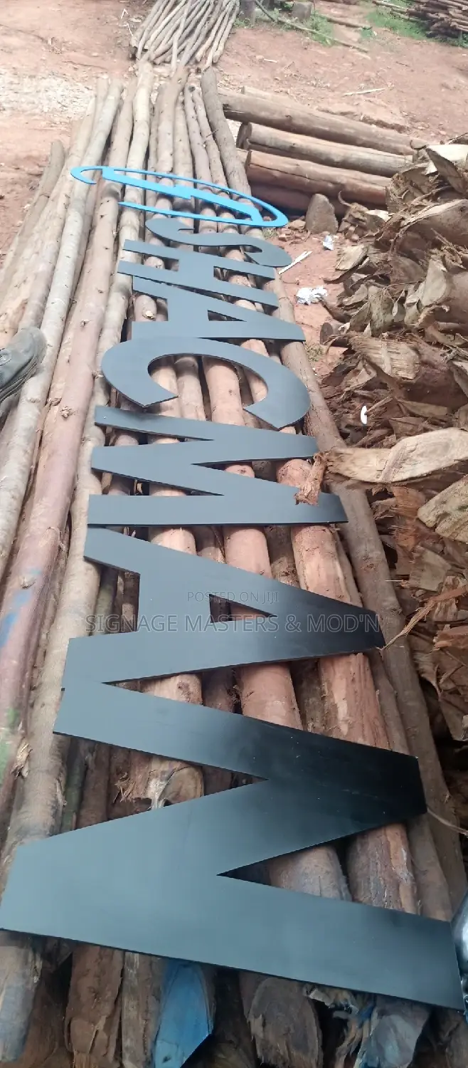 Non Lighting 3D Letters