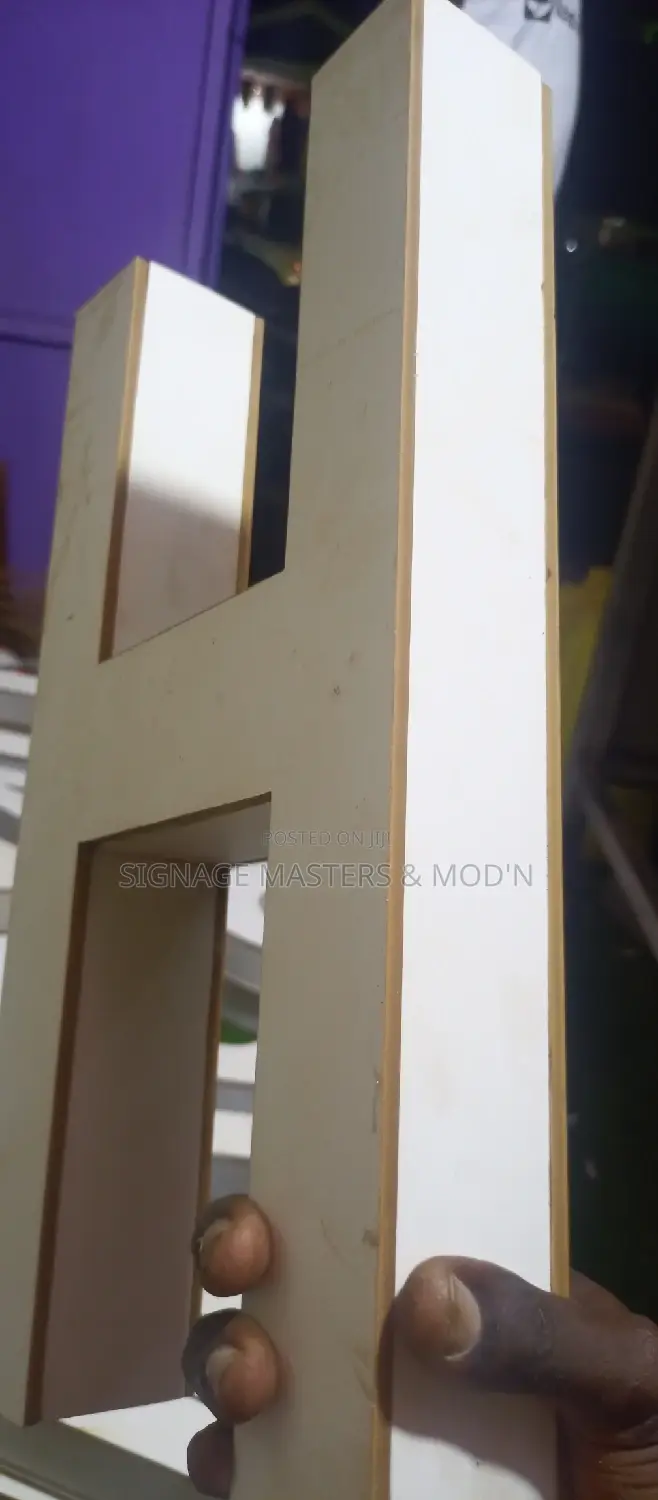 Non Lighting 3D Letters