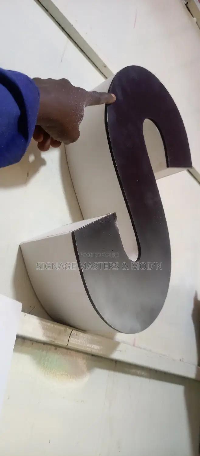 Non Lighting 3D Letters
