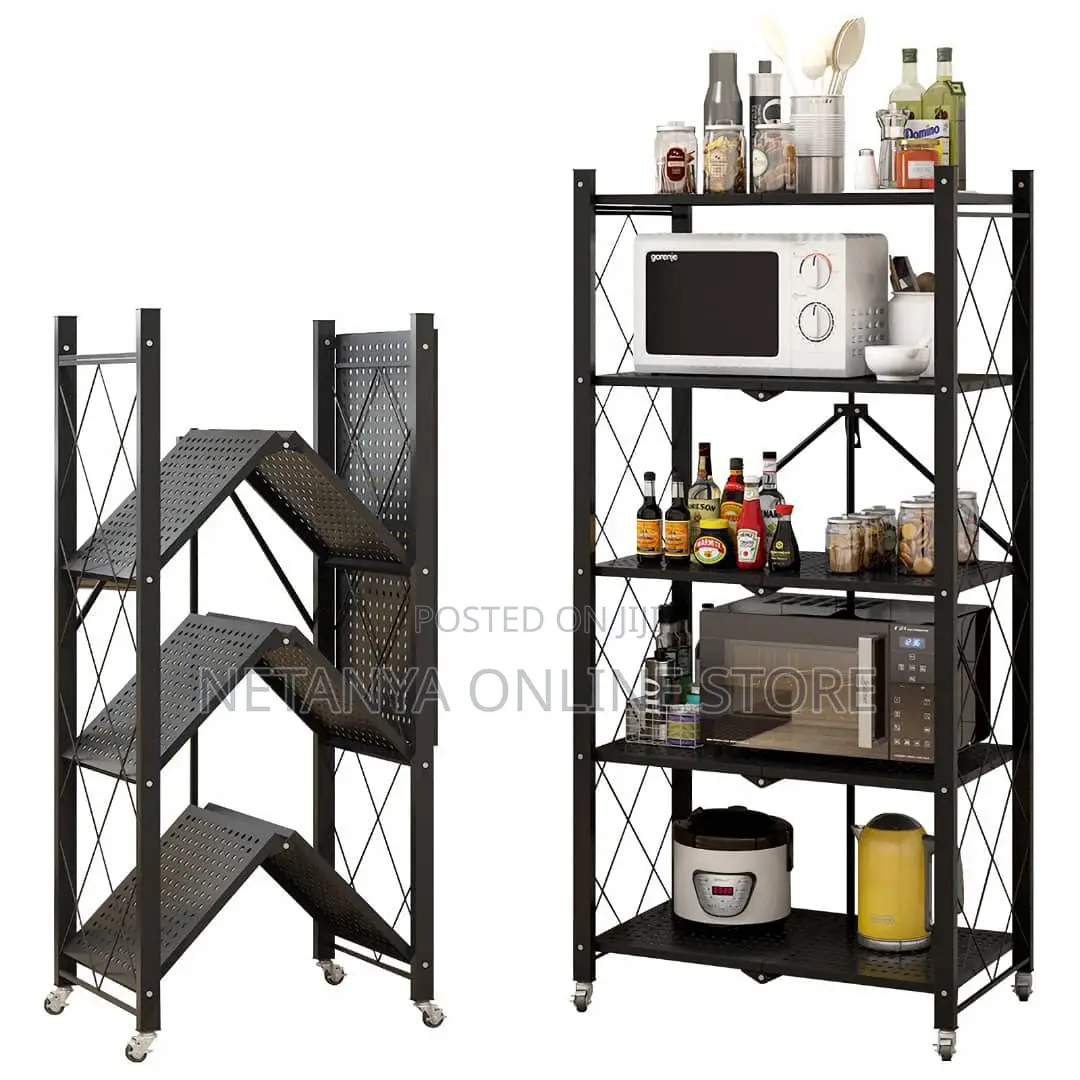 Kitchen 5 Tier Foldable Shelf