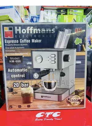 Hoffmans Electric Espresso Machine - Silver