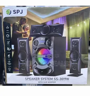 SPJ 3.1 Channel Home Sub Woofer- Black.