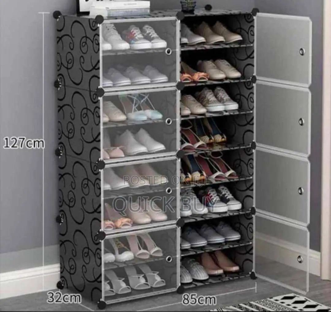 8 Door Plastic Shoe Rack